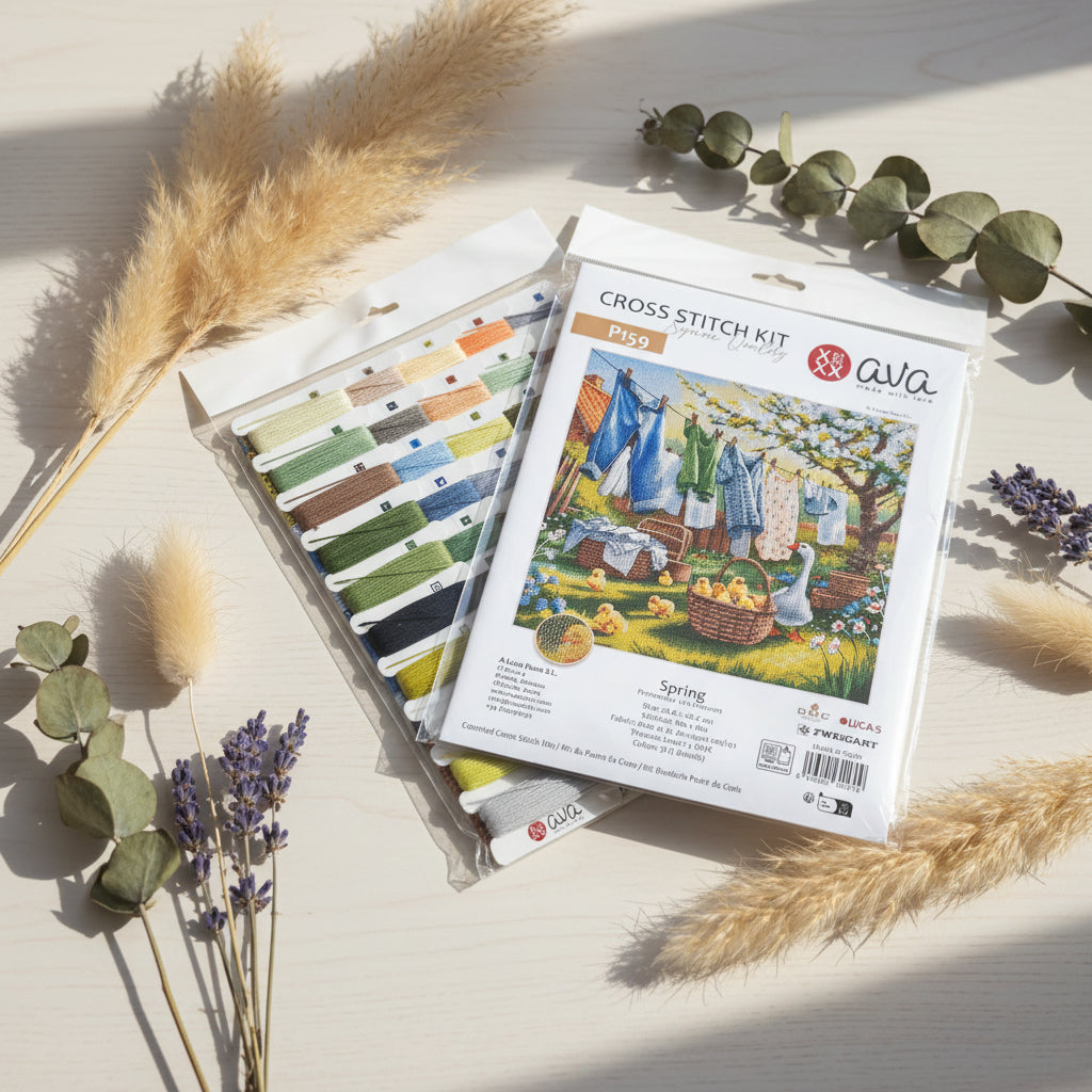 Spring at the Farm - Cross Stitch Kit AVA P159