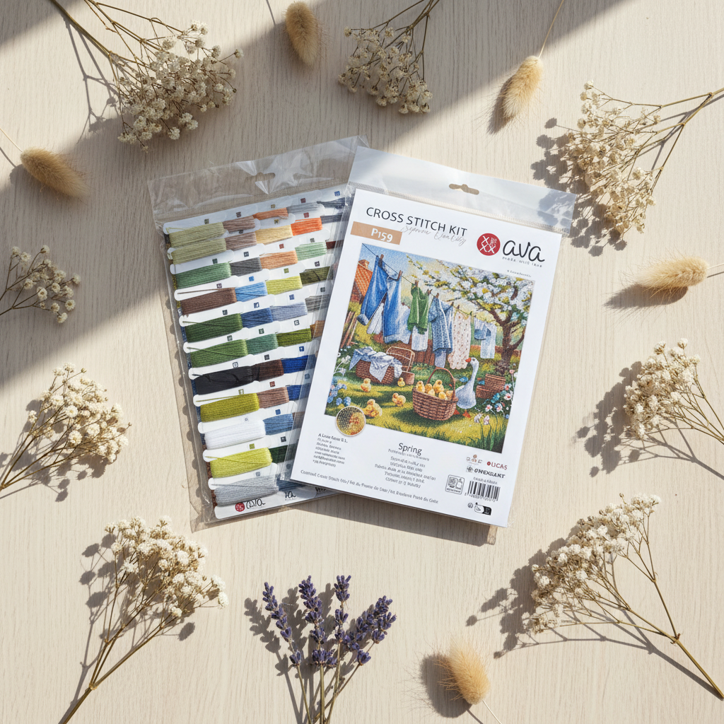 Spring at the Farm - Cross Stitch Kit AVA P159